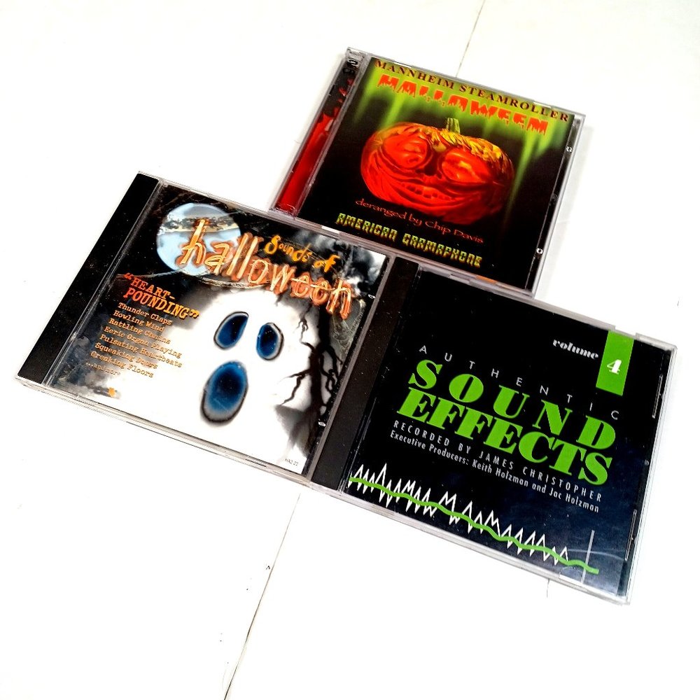 3 Halloween and Other Sound Effects CDs + Music from Mannheim Steamroller